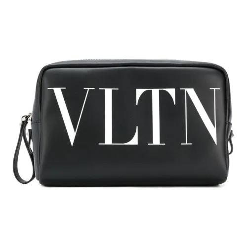 Valentino Коровья кожа Косметичка Сумка для хранения Клатч Стандартный Женский Черный