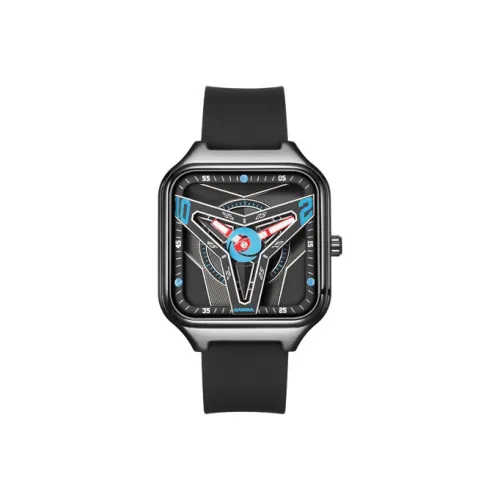 CASIMA Кварцевый механизм Мужские часы Cyberpunk 40mm*42mm*10mm Черные