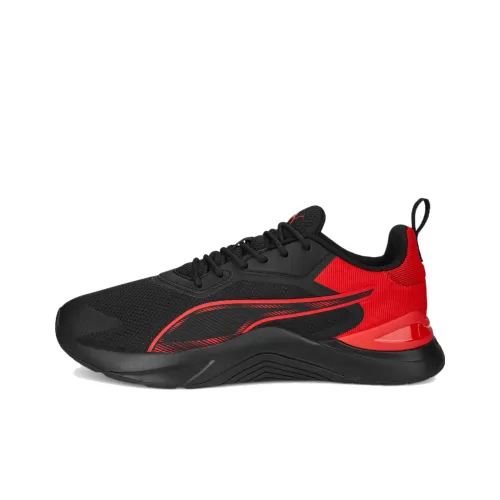 PUMA Infusion Slip-resistant Abrasion-resistant Low Top Беговые кроссовки Мужские Черные Красные