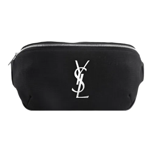 SAINT LAURENT С кожаными вставками Слинг-сумка Сумка на пояс Мужская Черная