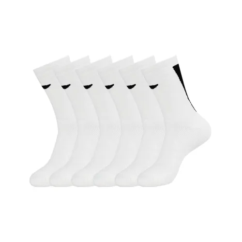 LINING 6 пар Белые Мужские MID Носки до икры