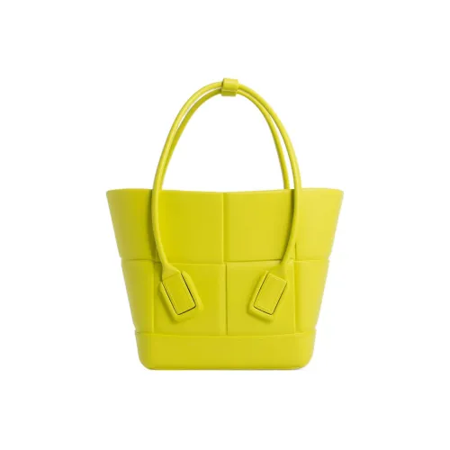 Bottega Veneta Arco Резиновый Тоут Сумка Сумка для покупок Сумка на одно плечо Мини Женская Хаки зеленый