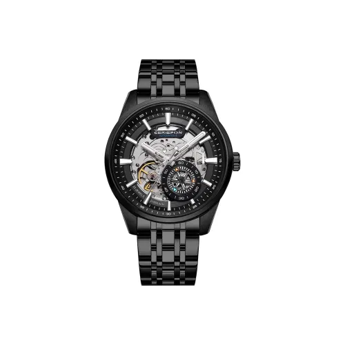 CERIEPON Автоматический Механический Механизм Мужские Часы 43мм*50мм*12мм Черный