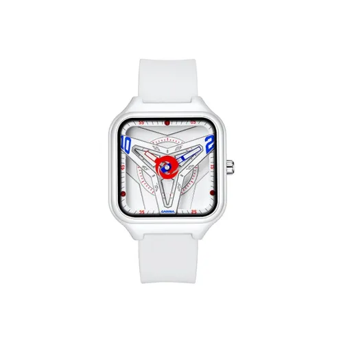 CASIMA Cyberpunk Collection Кварцевый механизм Силиконовый ремешок Часы Женские Белый циферблат CS2137 1