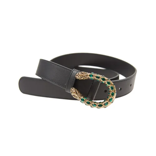 GUCCI Кожаные ремни Женские Черный