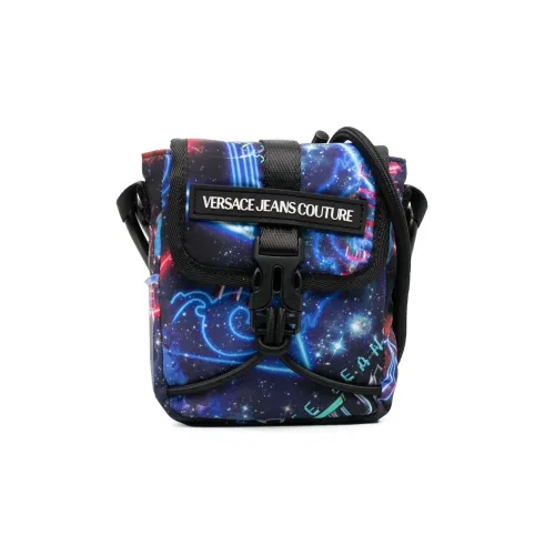 VERSACE JEANS COUTURE Полиуретан Слинг Сумка через плечо Мини Мужская Синяя Черная