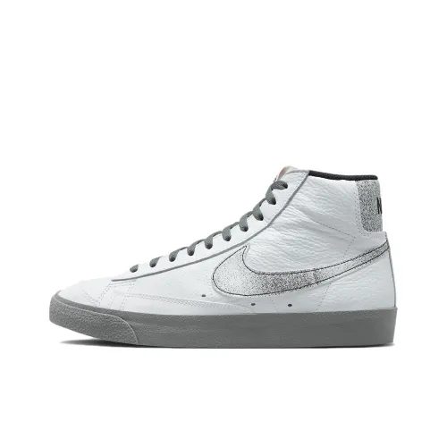 Nike Blazer 'Nike Классический' Slip-resistant Abrasion-resistant MID Скейтбординг Кроссовки Top Белый Зеленый