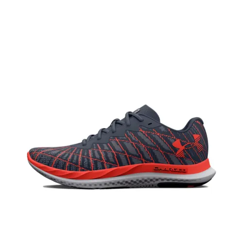 Under Armour Charged Breeze 2 Low Беговые кроссовки Мужские Черные и Оранжевые