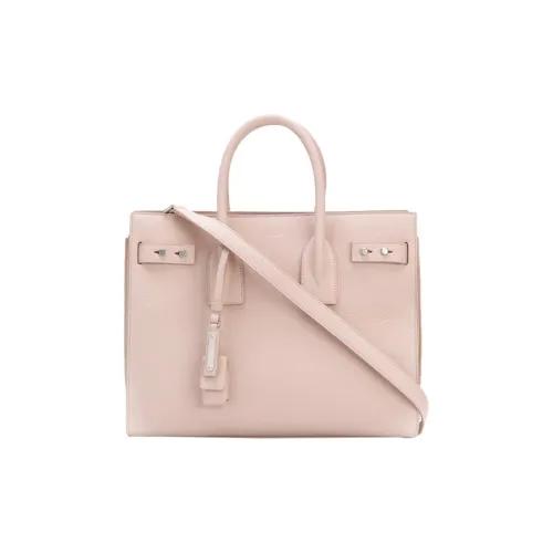 SAINT LAURENT SAC DE JOUR Рельефная телячья кожа аккордеонная сумка сумка через плечо сумка обычная женский розовый