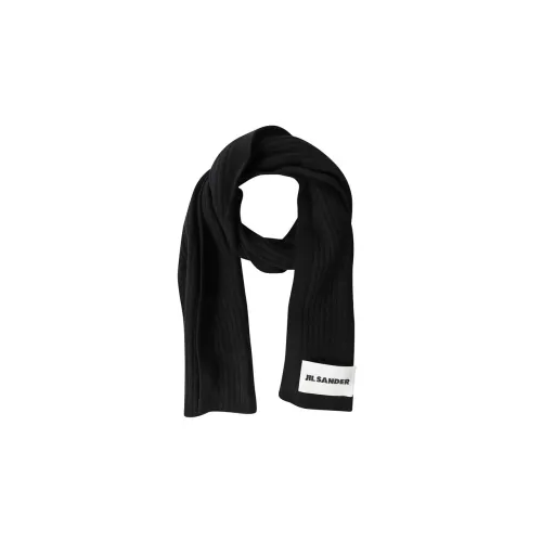 JIL SANDER Шерсть Трикотаж Шарфы Мужской Черный
