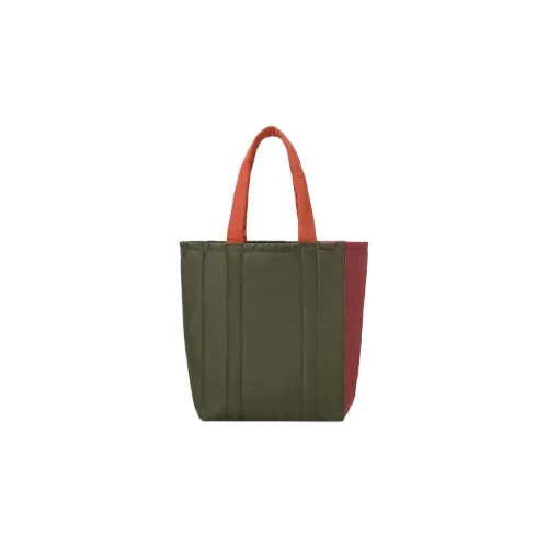 MARNI PORTER Collaboration Нейлон Тоут Сумка Сумка для покупок Сумка Мужская Оливково-зеленый Оранжевый