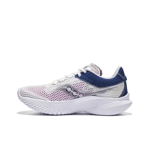 Saucony Kinvara Elite 14 Легкий Низкий Топ Беговые кроссовки Женские Белый Синий