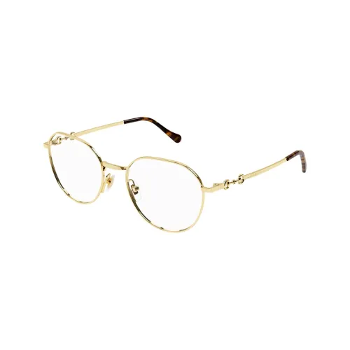 GUCCI Металл Нерегулярная форма Оправы для очков Женские Золото
