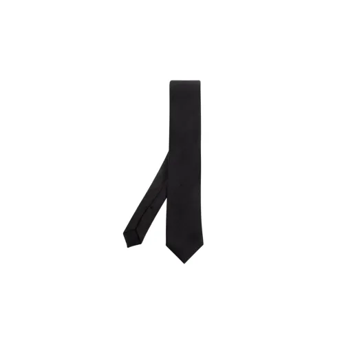 SAINT LAURENT Шелковые галстуки черные мужские