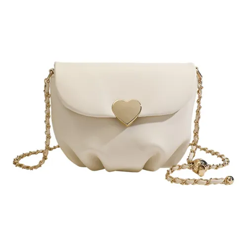 NOMK ПУ (полиуретан) Облачная сумка Курьерская сумка Сумка на плечо Baguette Маленькая квадратная сумка Сумка через плечо Средний Women's White