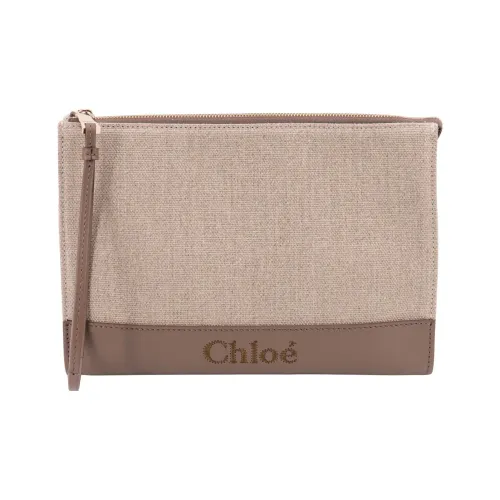 Chloe Linen с блестящим телячьей кожей клатч обычный женский светлый янтарный