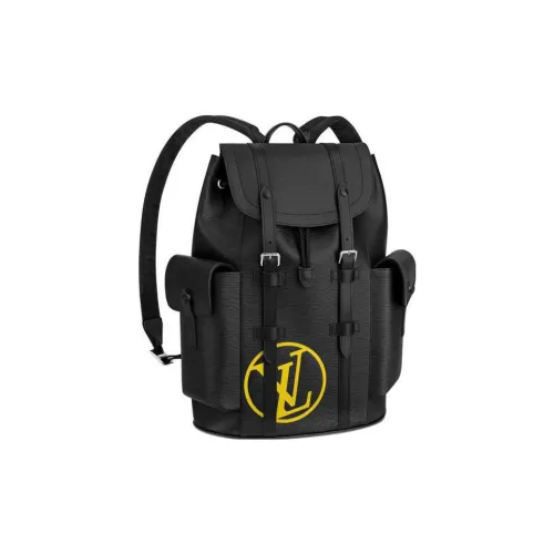 LOUIS VUITTON CHRISTOPHER Коровья кожа Рюкзак Маленький Мужской Черный