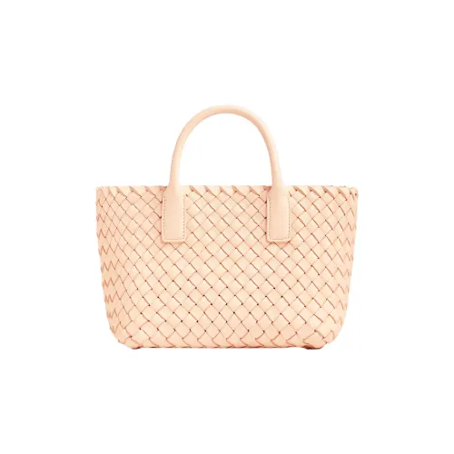 Bottega Veneta Cabat Овечья кожа Тоут Сумка Сумка для покупок Сумка через плечо Сумка мини Женская Бежевая