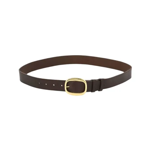 CELINE Ремни из коровьей кожи женские коричневые 3,5 см