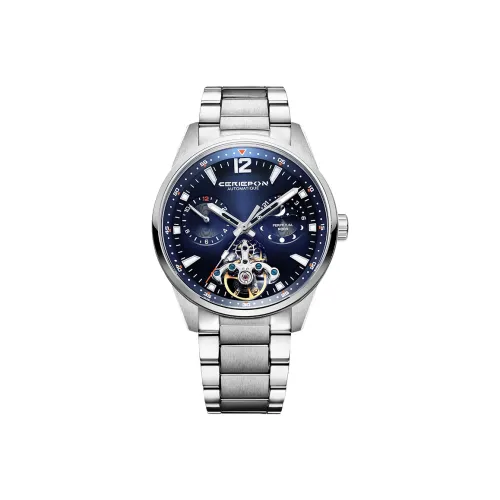 CERIEPON Автоматический механический механизм Мужские часы 43мм*51мм*15мм Синий