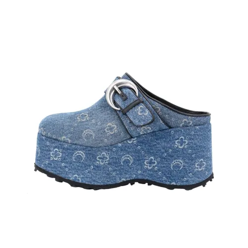 Marine Serre Стильные Сандалии 8 см Женские Синие