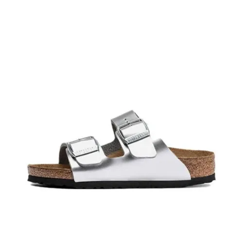 Birkenstock Слипоны Серебристые Женские