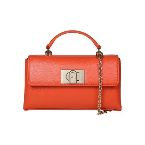 Furla 1927 Collection Кожа Сумка через плечо Сумка Женская Апельсин