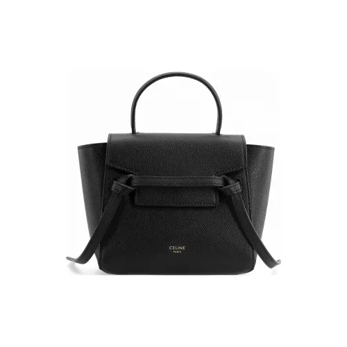 CELINE Коровья кожа Сумка сома Сумка Сумка через плечо Сумка через плечо Сумка Pico Женская Черная