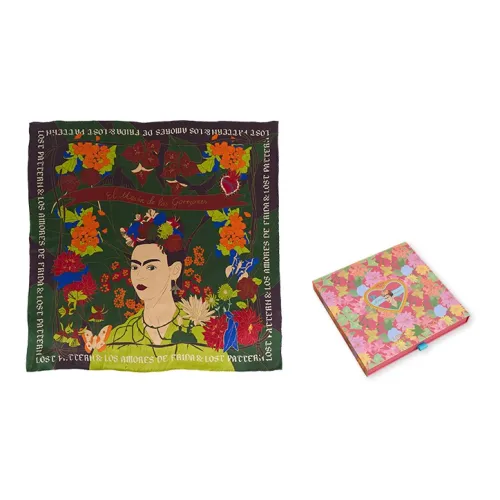 LOST PATTERN Шелковые шарфы Унисекс