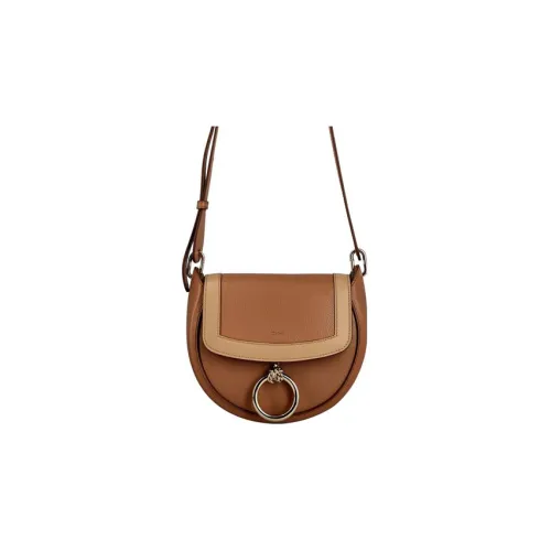 Chloe Кожа Сумка через плечо Женская Коричневая