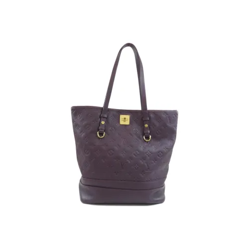 LOUIS VUITTON Кожа Тоут Сумка Сумка для покупок Сумка Женская Фиолетовая