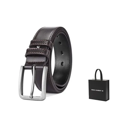 FREE RABBITⅡ Классический повседневный ремень для молодых и среднего возраста с булавкой ширина 3,8 см унисекс