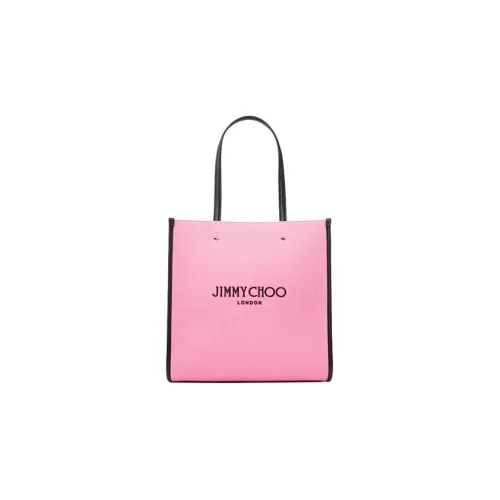 Jimmy Choo Canvas Bag Tote Bag Shopping Bag Shoulder Bag Handbag Women's Pink