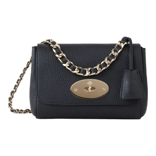 Mulberry Lily кожаная сумка через плечо женская черная