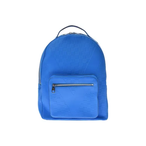 LOUIS VUITTON Josh Рюкзак из коровьей кожи стандартный мужской синий