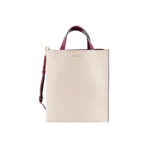 Marni Телячья кожа Тоут Сумка Сумка для покупок Сумка через плечо Сумка Маленькая Женская Белая Фуксия Зеленая