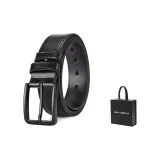 Чёрная пряжка - Чёрный ремешок + Лимитированная подарочная коробка