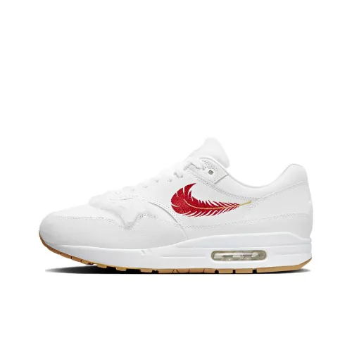 Nike Air Max 1 Амортизация Износостойкий Низкий Топ Повседневная Обувь Мужская Белая