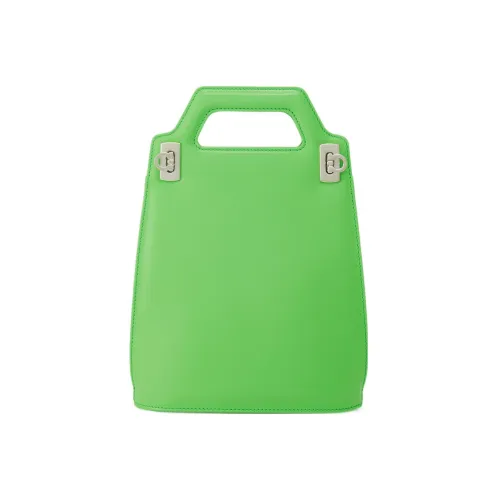 FERRAGAMO Сумка через плечо из коровьей кожи мини-сумка женская зеленая