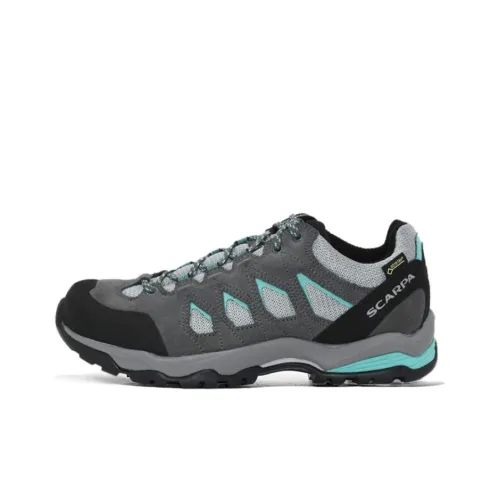SCARPA Moraine Альпинистские и туристические ботинки Низкий верх Средний серый/Штормовой серый/Голубая лагуна Женские