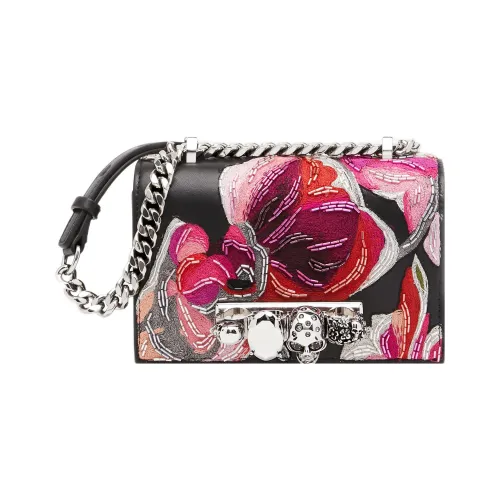 Alexander McQueen Lambskin Сумка через плечо Мини Женская Многоцветная