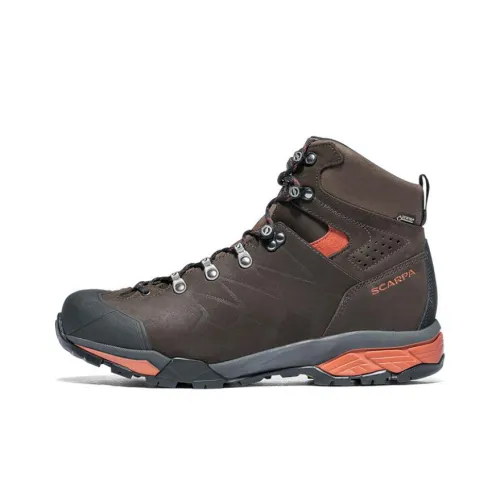 SCARPA ZG Pro Альпинистские и туристические ботинки Высокие Темный кофейный/Ржаво-красный Мужской