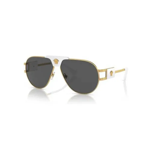 VERSACE Нерегулярная форма Солнцезащитные очки Мужской Золото
