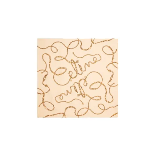 CELINE Шелковые шарфы Женские Ванильный