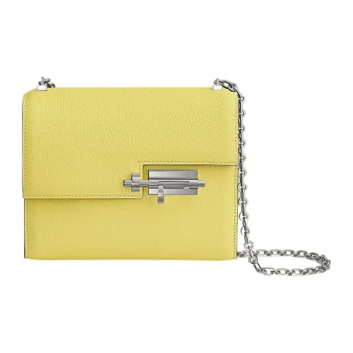 HERMES Verrou Mysore Шевро Verrou Сумка Сумка через плечо Женская 0YLimoncello Лимонно-желтый