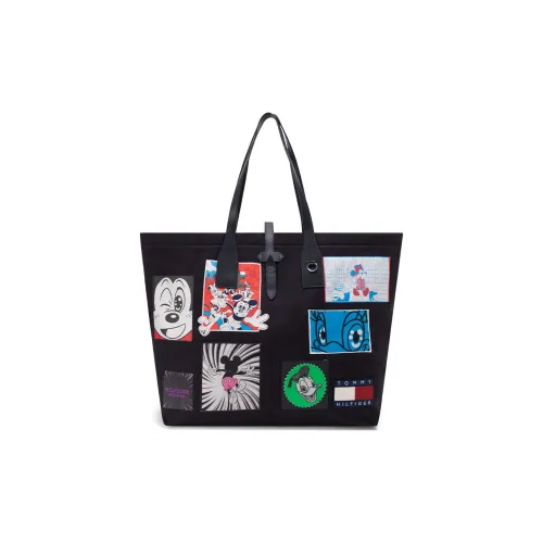 Tommy Hilfiger Disney Collaboration Полиэстер Сумка-тоут Сумка через плечо Большая Унисекс Темно-синий с принтом