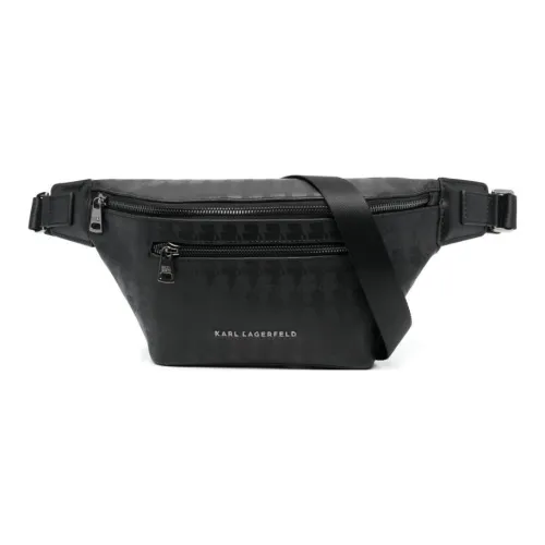 KARL LAGERFELD Полиэстер Одно плечо Через плечо Бананка Обычный Мужской Черный