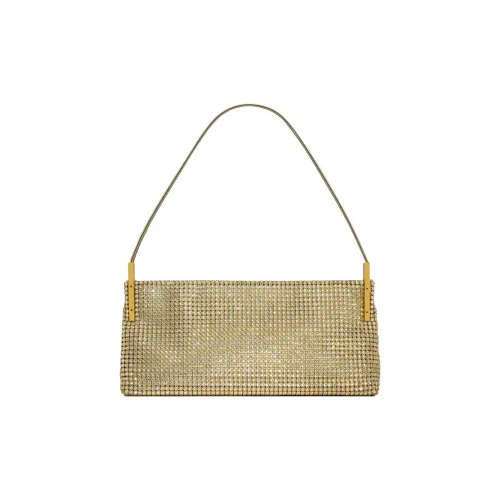 SAINT LAURENT Suzanne Satin Сумка через плечо Женская Темно-Серебряная