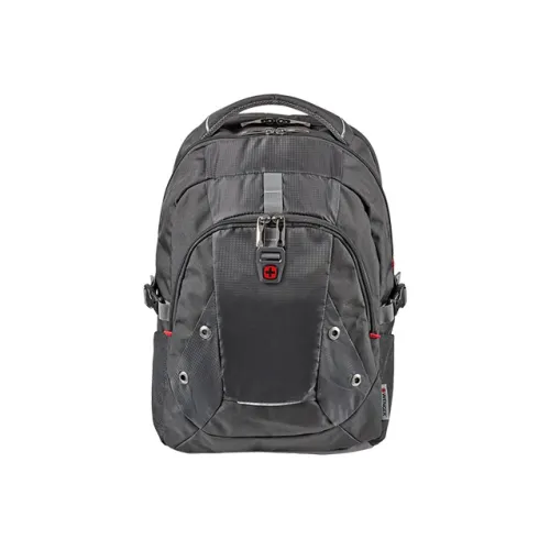 Wenger Polyester Nylon Backpack Large Unisex Black Венджер Полиэстер Нейлоновый рюкзак большой унисекс черный