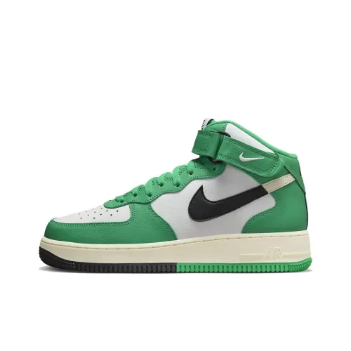 Nike Air FORCE 1 'Split' MID Скейтборд Кроссовки Мужские Зеленый Белый